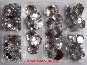 Sortiment transparent - ca.230 St�ck 6-18 mm