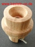 Kerzenhalter aus Holz - 14 mm - mit E10 Fassung