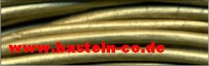 Lederrundriemen Gold