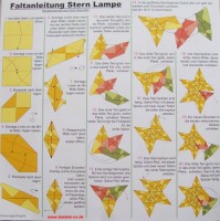 Faltanleitung für Bascetta Sterne