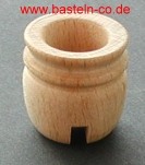 Kerzenhalter aus Holz - 14 mm - geschlitzt, mit Nut