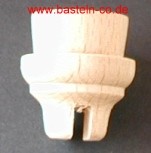 Kerzenhalter aus Holz 14 mm , geschlitzt, mit Nut